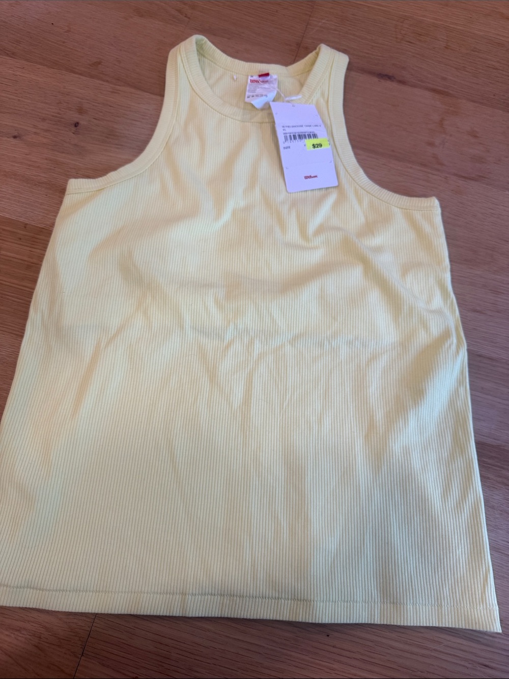 Wilson Women’s XL Ribbed Tank Top with shelf bra